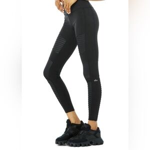 Alo Yoga High-Waist Moto Leggings Black Size Medium